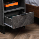 HOMCOM Bedside Table, Sofa Side Table W/ Drawer and Shelf Living Room, Bedroom