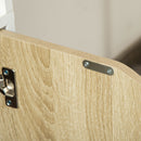 HOMCOM 2 Door 4 Shelves Bookcase Wooden Storage Cabinet Display Unit White Oak