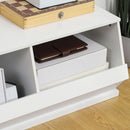 HOMCOM 3 Compartments Storage Cabinet for Living Room, Nursery Room, Hallway