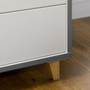 HOMCOM 2 Door Wardrobe with Drawers, Hanging Rail, Shelves for Bedroom, White