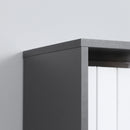 HOMCOM 5-Tier Bookshelf Freestanding Bookcase Storage Shelves Study, Dark Grey