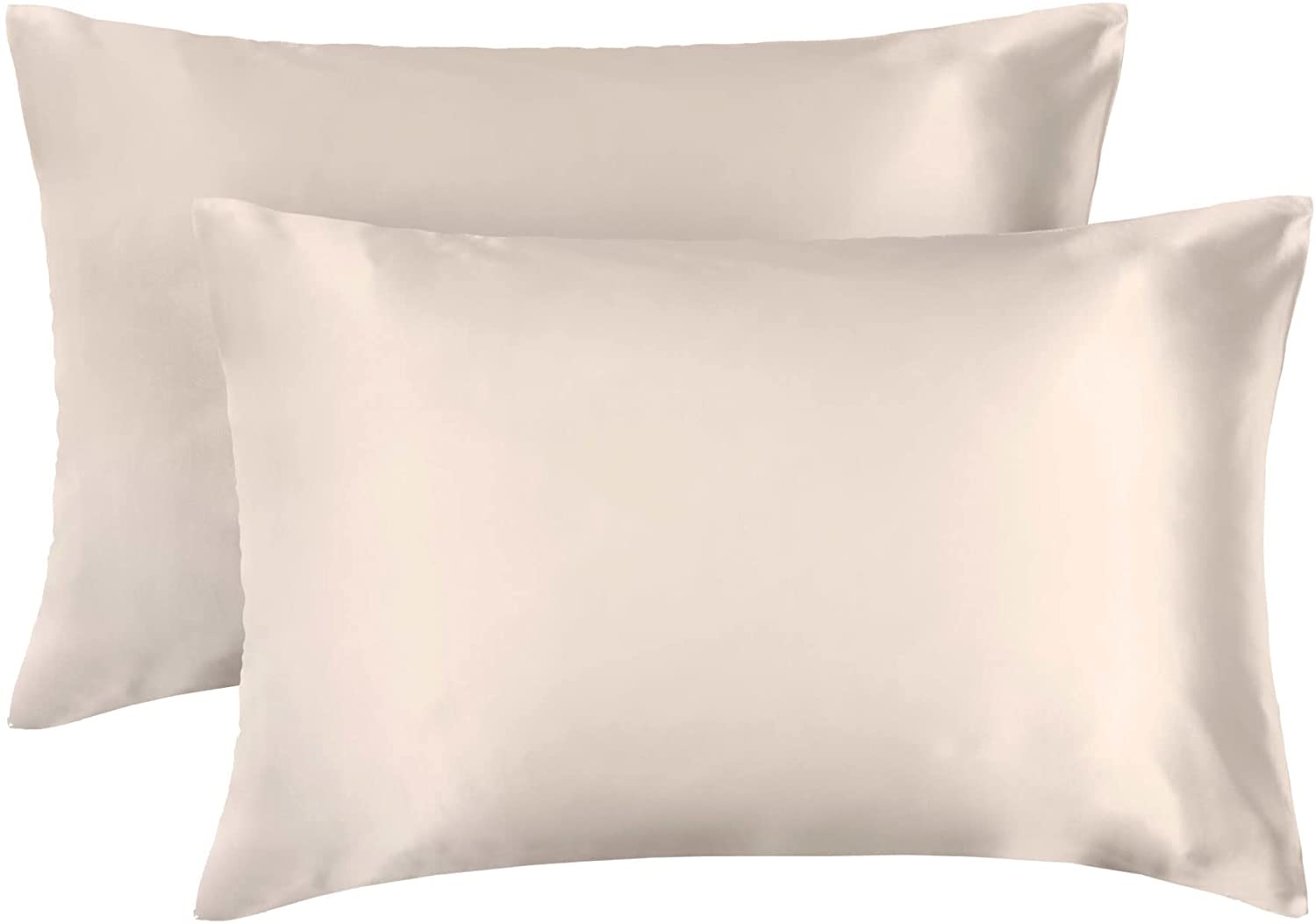 Lewis's Satin Feel 2 Pack Pillowcases Pink