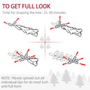 HOMCOM 1.5m Christmas Tree Slim 5' with Berries