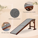 PawHut Pet Ramp For Dogs Cats W/ Non-Slip Carpet For Bed Sofa, 188x40.5x63.5cm