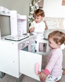 Kids Kitchen Playset with Stand, Pots, Pans & Utensils