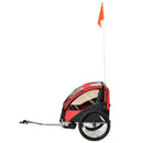 HOMCOM Bicycle Trailer with 2 Wheels - Red