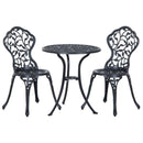 Outsunny Garden Coffee Set - Black