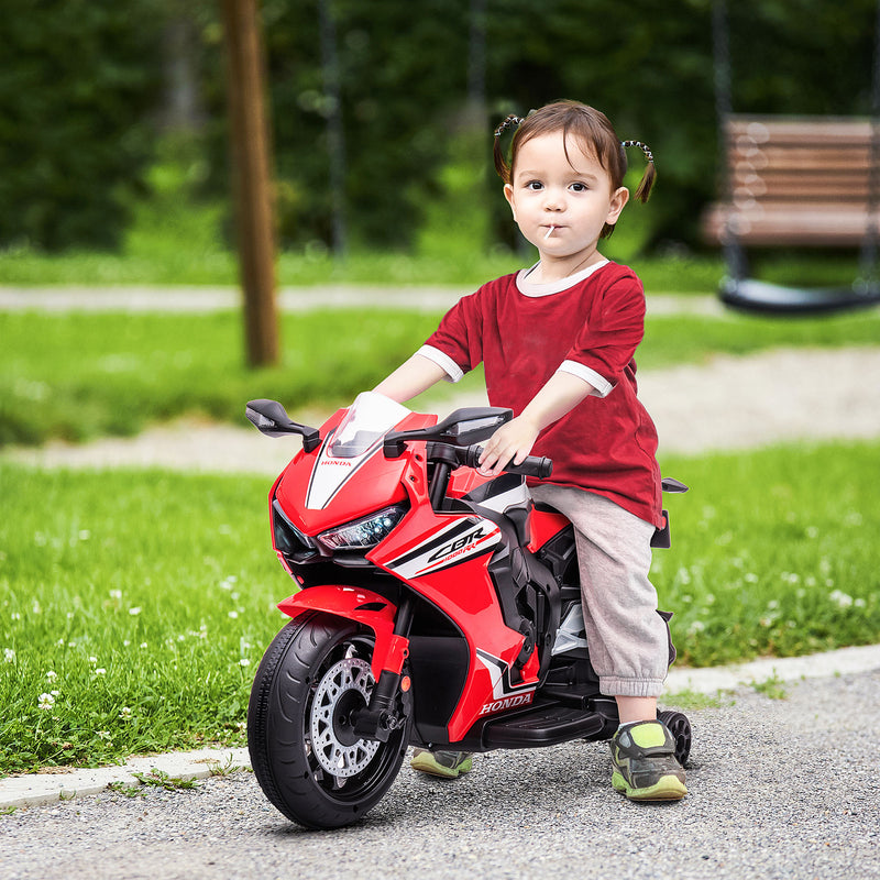 HOMCOM Kids Electric Ride On Motorcycle Bike 6v - Red