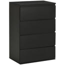 HOMCOM Bedroom Chest of Drawers, 4 Drawers Dresser, Drawer Unit