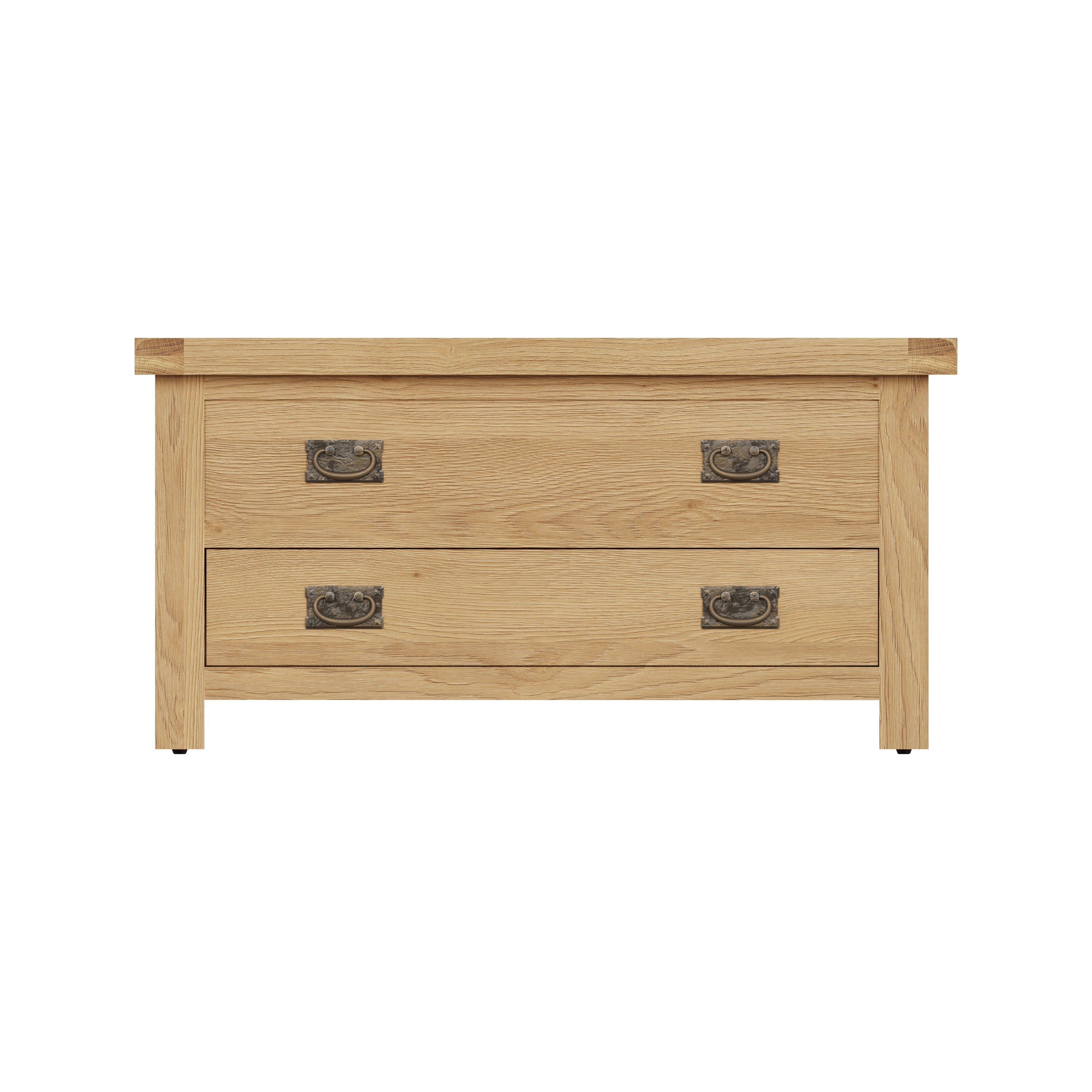 Tunbridge Oak Blanket Box 100 x 50 x 50 cm