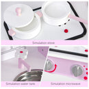 Kids Kitchen Playset with Stand, Pots, Pans & Utensils