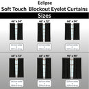 Lewis's Eclipse Blackout Eyelet Curtains - Black