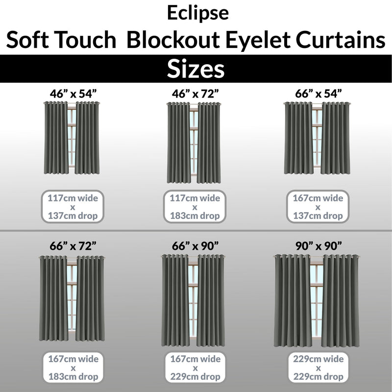 Eclipse Eyelet Curtains - Grey