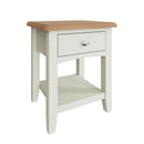 Salisbury Pure White Lamp Table 1 Drawer 40 x 36 x 47 cm