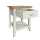 Salisbury Pure White Lamp Table 1 Drawer 40 x 36 x 47 cm