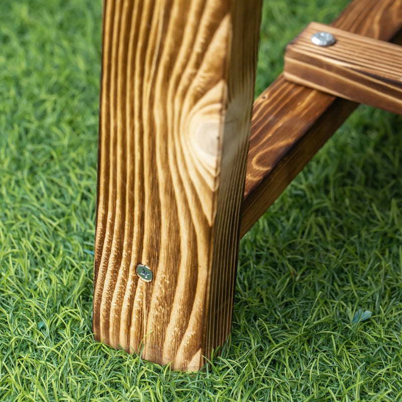 Outsunny Garden Stool -  Carbonised