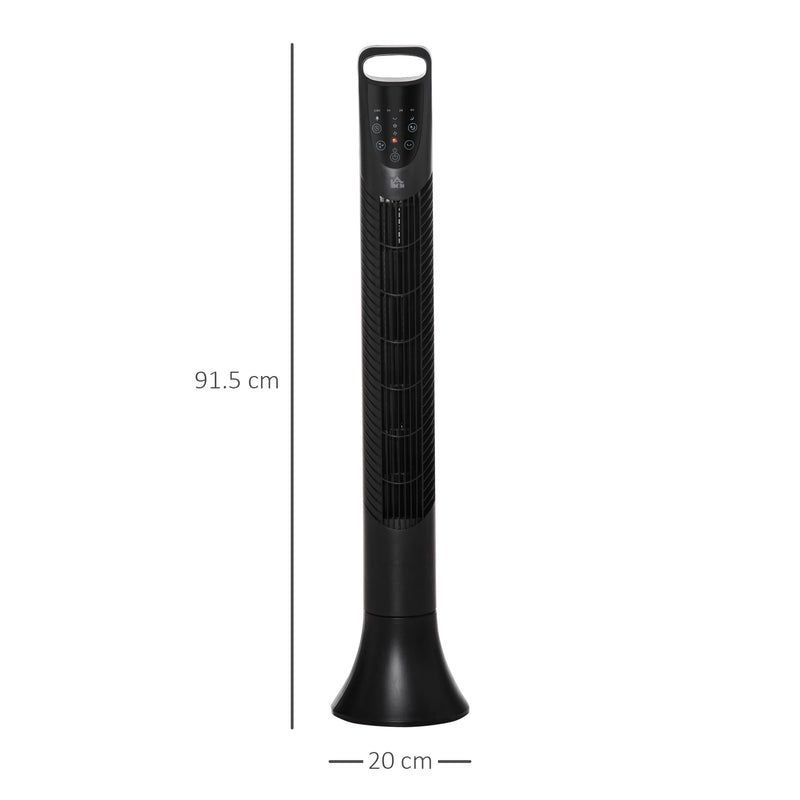 HOMCOM Tower Fan 91.5cm - Black