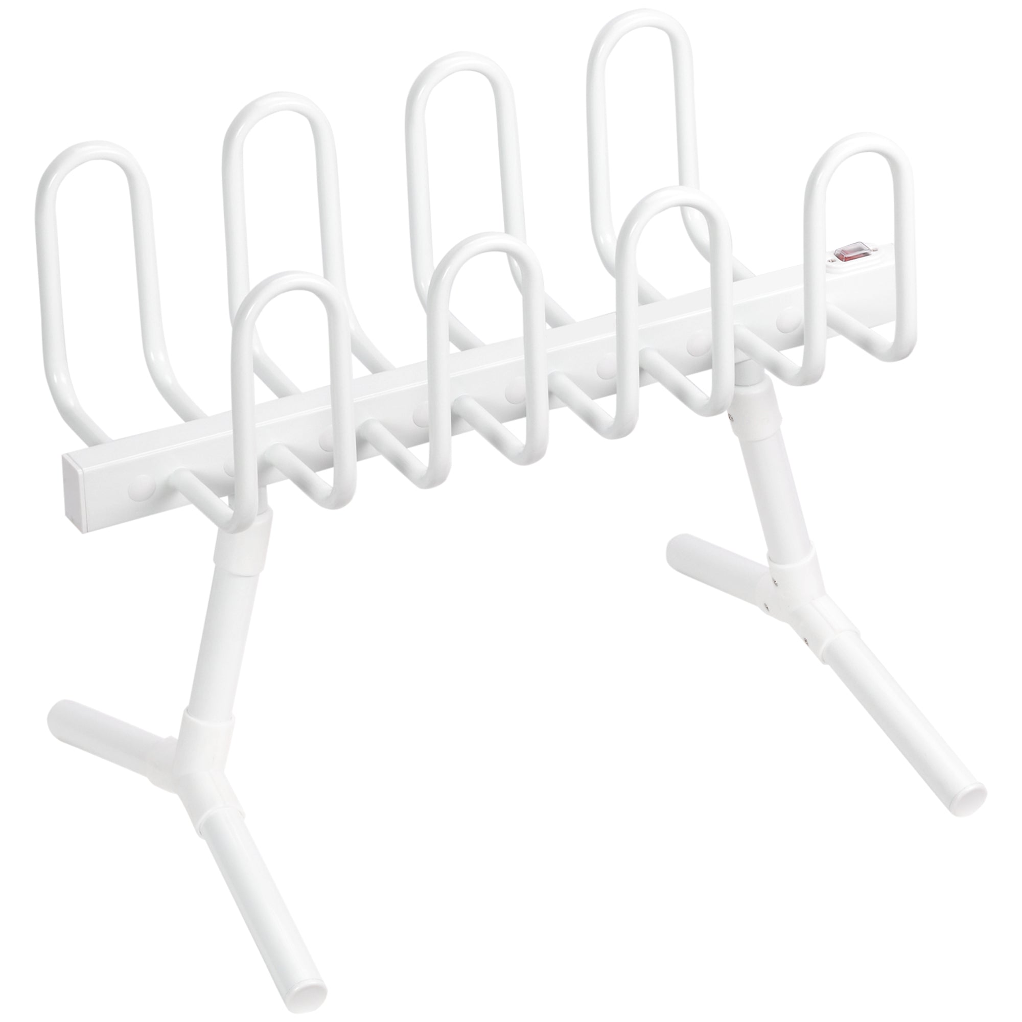 Portable Electric Shoe Dryer Shoe Warmers for Boots 4 Pairs Whi