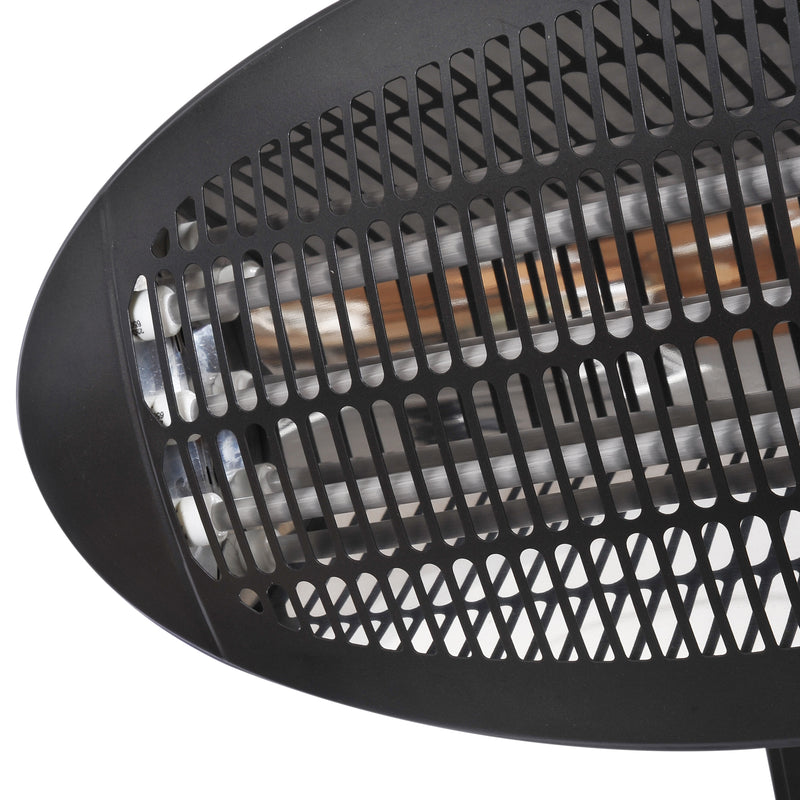 Outsunny Wall Mount Electric Infrared Patio Heater 220V-240V Black