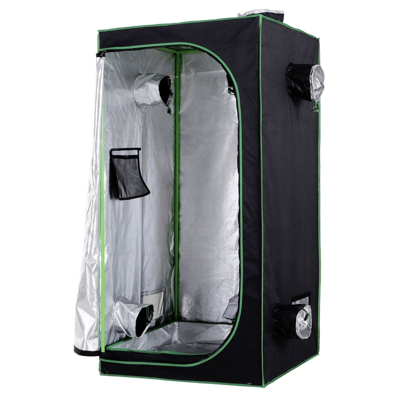 outsunny grow tent Outsunny Hydroponic Plant Grow Tent 80L x 80W x 160Hcm