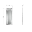 Wall Mirror Angled Grey 50 x 5 x 140 cm