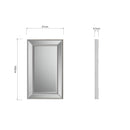 Wall Mirror Angled Grey 61 x 5 x 100 cm