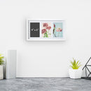 Lewis's Multi Aperture Photo Picture Frame with 3 Photos (White, 4" x 6")
