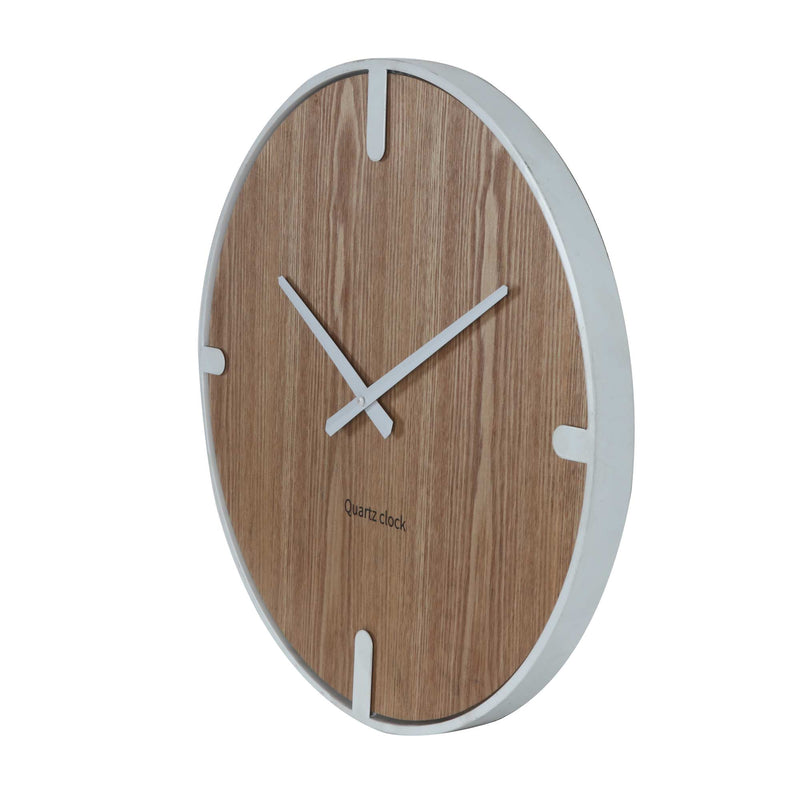 Lewis's  Wall Clock - Natural 45x45x4.5cm - Iron