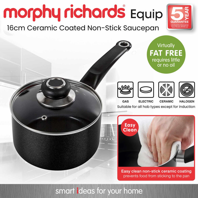 Morphy Richards Ceramic Non-Stick Saucepans