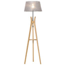 Tripod Floor Lamp with Shade 156cm - Wood & Grey
