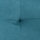 HOMCOM 2 Seater Sofa Bed Convertible Bed Settee With Cushions, Pockets, Blue