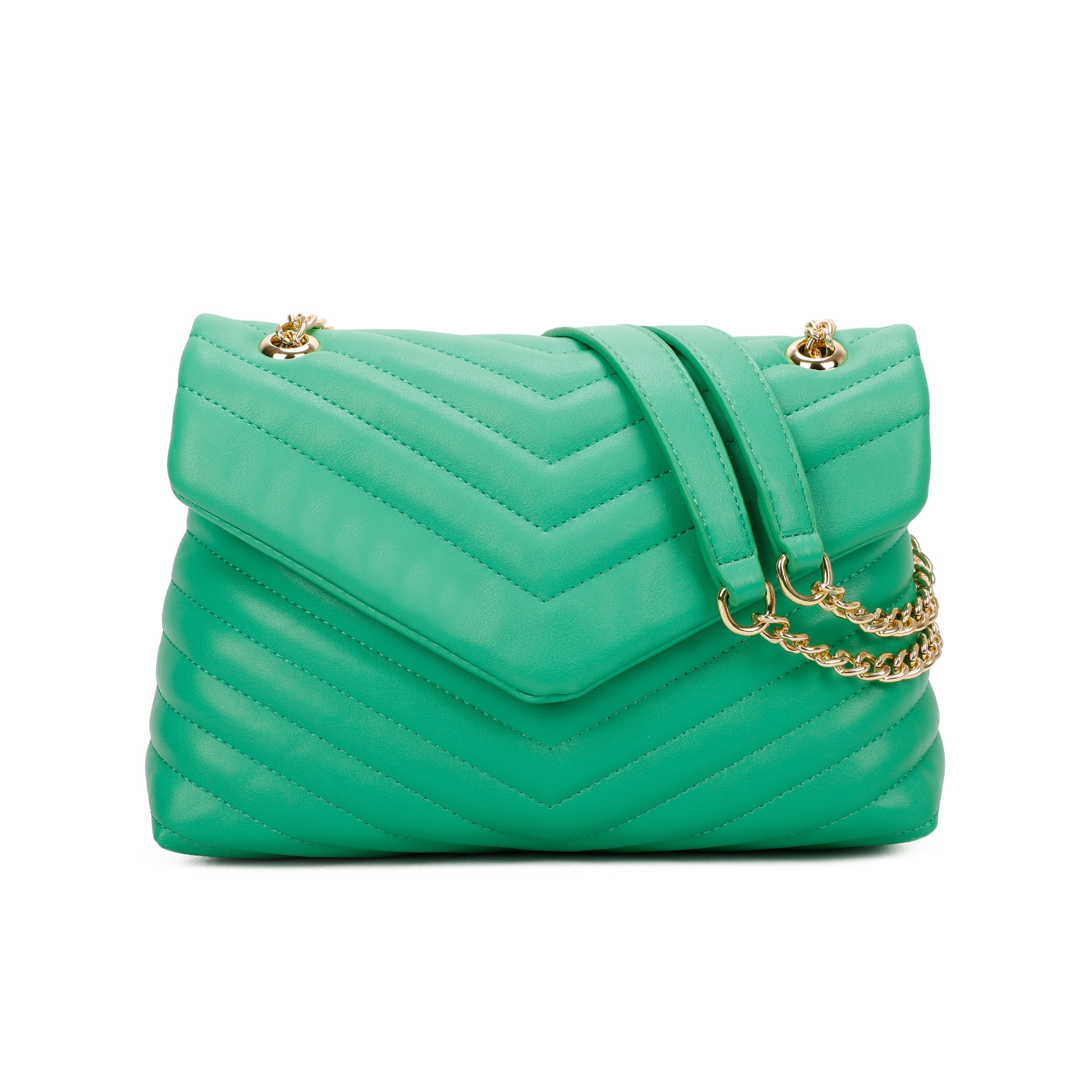 Quilted Shoulder Bag Green