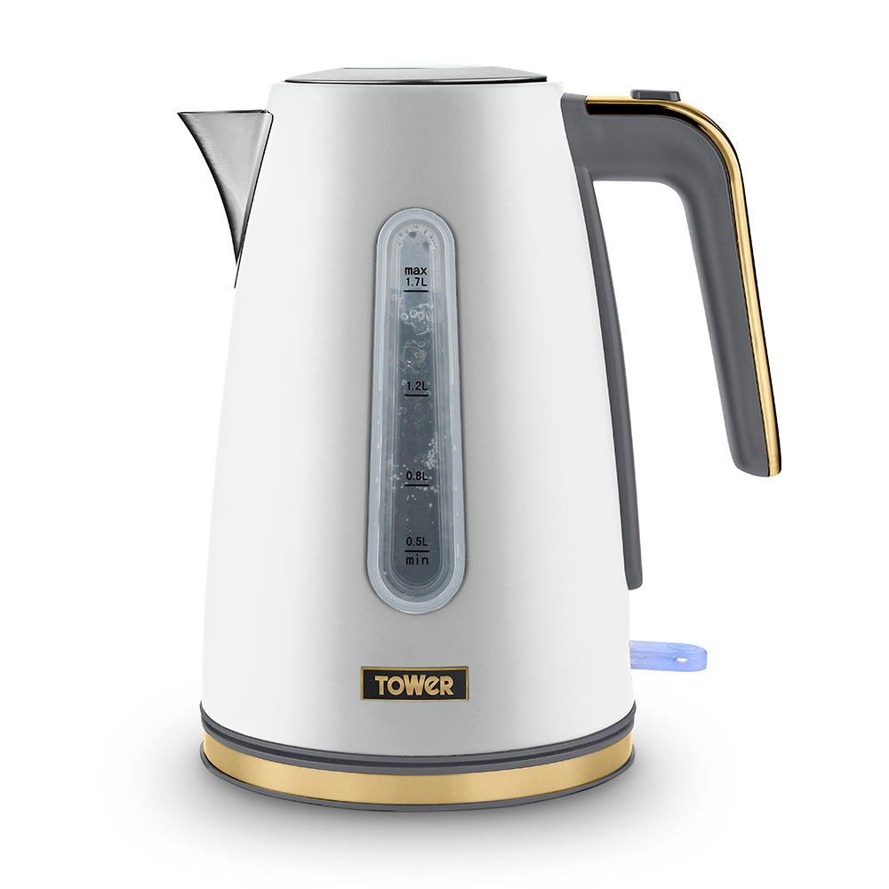 White shop tower kettle