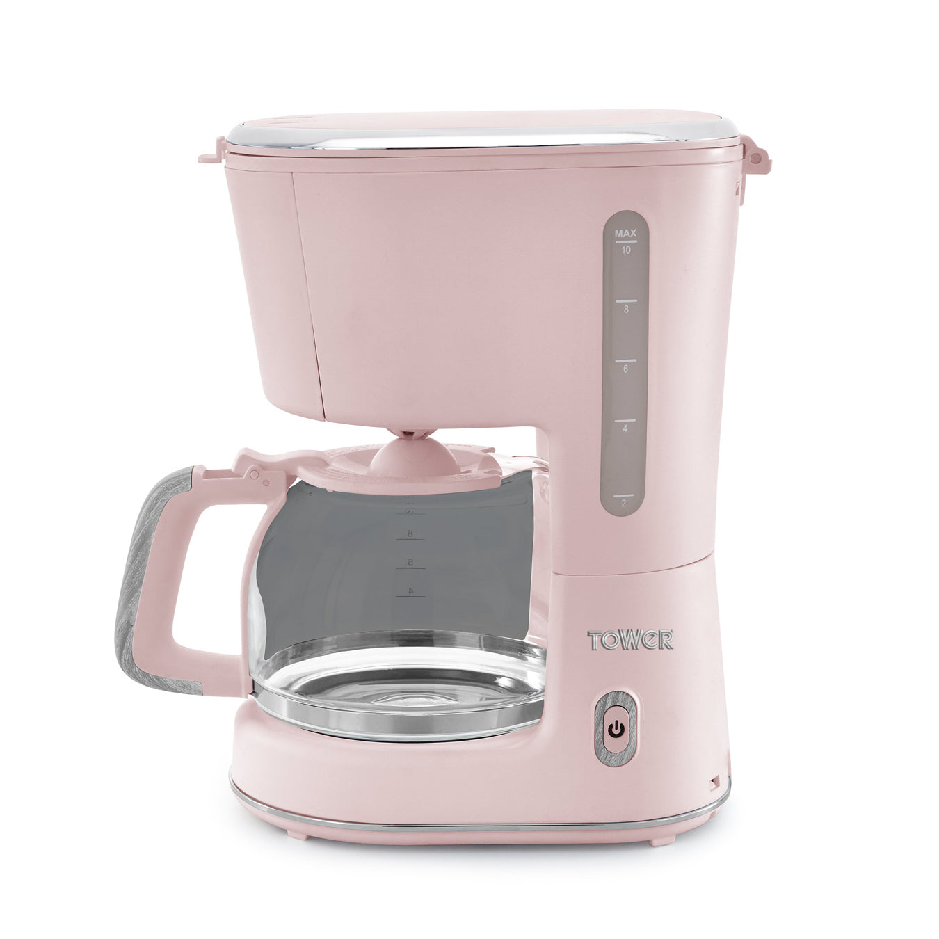 Tower Scandi 900W 1.25 Litre Coffee Maker Pink