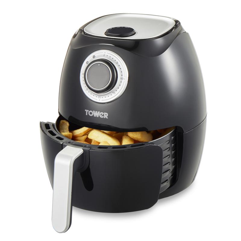 Tower Vortex Manual Air Fryer 3.2L - Black