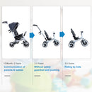 Baby Tricycle Stroller with Handle- Dark Grey