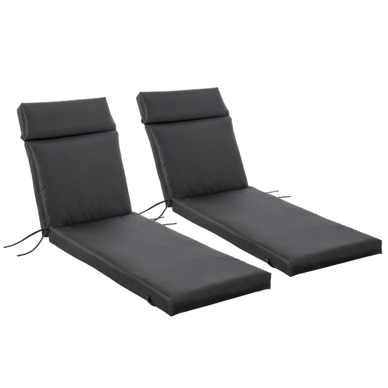 Black sun lounger cushions hotsell