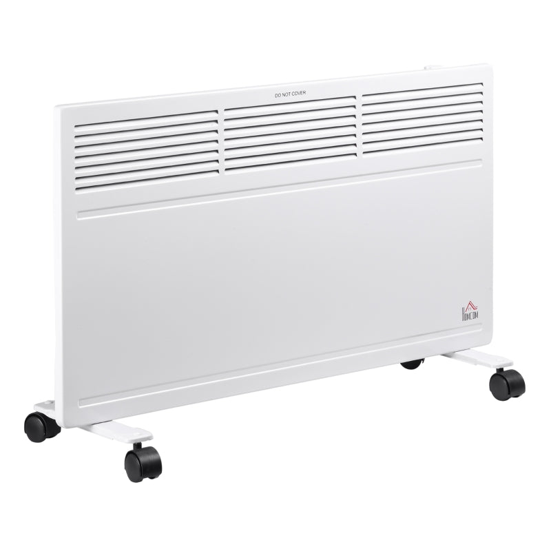 HOMCOM Convector Radiator Heater Freestanding Or Wall-mounted W/ Adjus