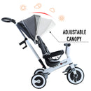 Baby Tricycle Stroller with Handle- Dark Grey