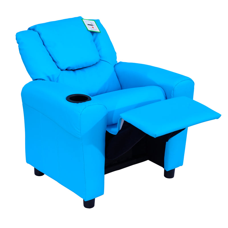 HOMCOM Kids Recliner Armchair Games Chair Children Seat Girls Boys Sofa