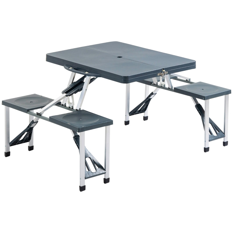 Outsunny Folding Camping Table And Chair Set