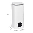 HOMCOM 2L Cool Mist Humidifier Ultrasonic Air Humidifier with 7-Colour Lights, 3 Adjustable Mist Mode, Auto Shut Off, 8-10 Working Hours for Home, White