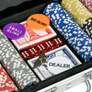 SPORTNOW 500-Piece Poker Chips Set W/ Mat, Aluminium Case, Two Decks Of Cards