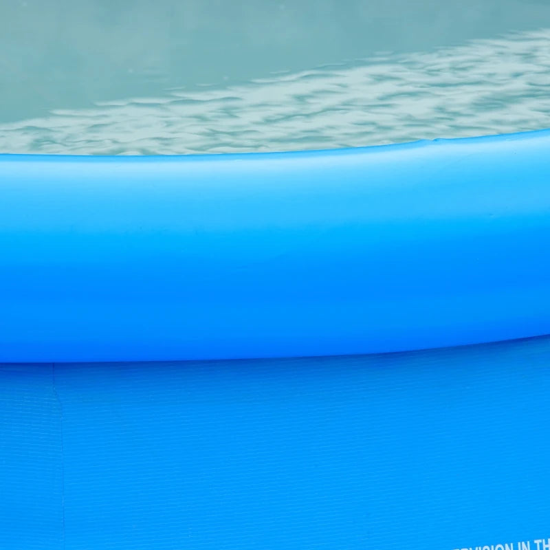 Outsunny Swimming Paddling Pool Round 274cm x 76cm - Blue