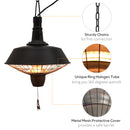 Outsunny Outdoor Electric Heater Halogen 2100W-Black