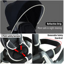 Baby Tricycle Stroller with Handle- Dark Grey