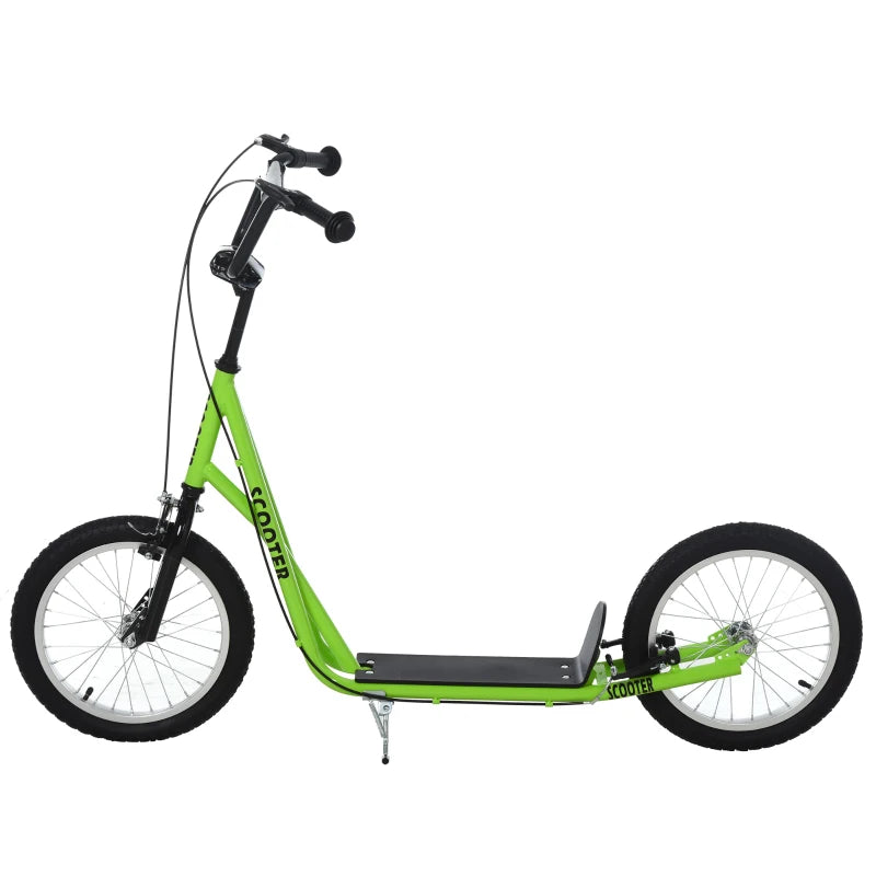 HOMCOM Childrens Scooter with Brakes - Green
