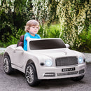 HOMCOM  Kids Electric Ride On Car Bentley 12V - White