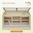 PawHut Hamster Cage -Natural Wood