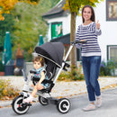 Baby Tricycle Stroller with Handle- Dark Grey